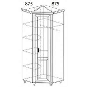 Шкаф угловой Алиса