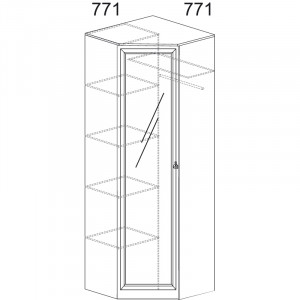 Инна 621 шкаф угловой