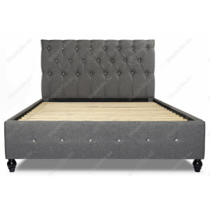 Кровать двуспальная Relax 160х200 dark grey