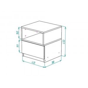 Тумба прикроватная Астема