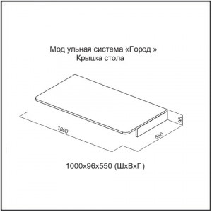 Крышка стола Город